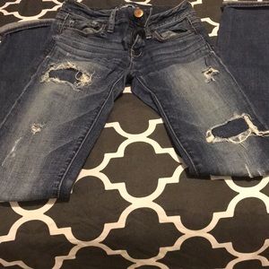 AEO distressed jeans